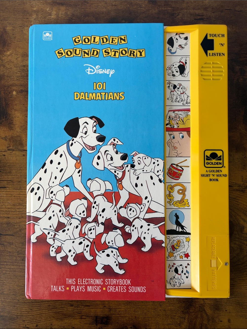 Vintage Sound Story Book Disney 101 Dalmations - NOT WORKING